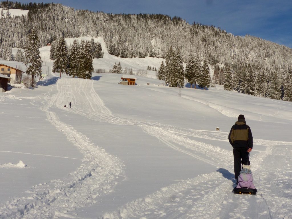 Schwarzsee wonder winterland Switzerland