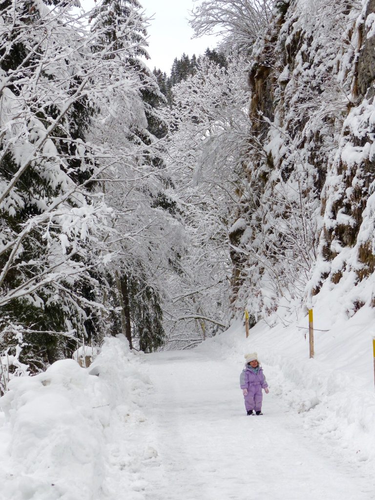 Schwarzsee winter wonderland Switzerland