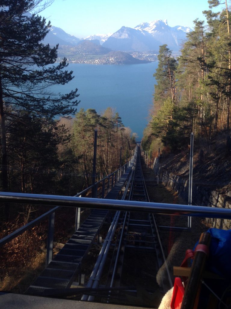 Beatenberg funicular lake thun Switzerland
